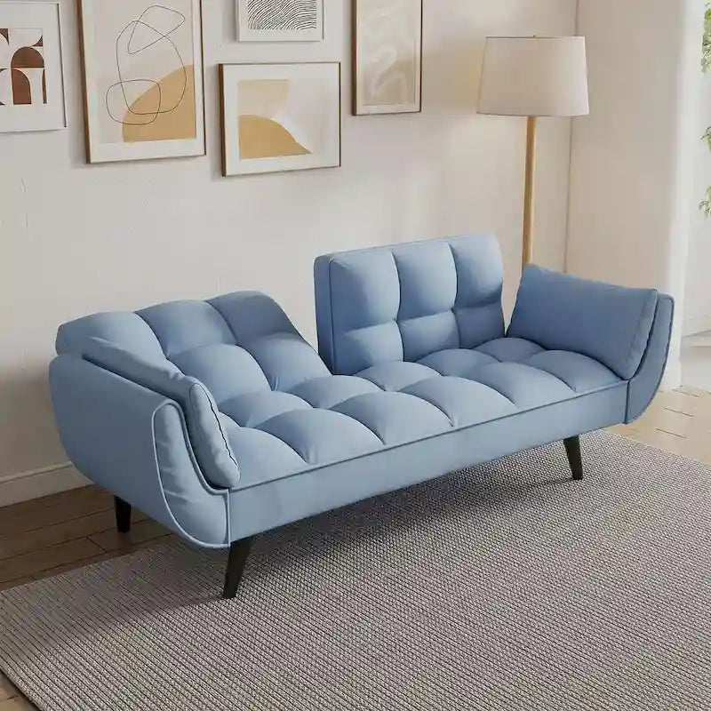 57 divano letto futon, divano pieghevole convertibile reclinabile per soggiorno