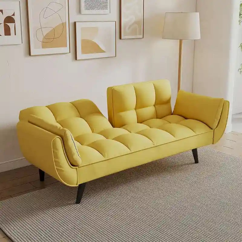 57 divano letto futon, divano pieghevole convertibile reclinabile per soggiorno