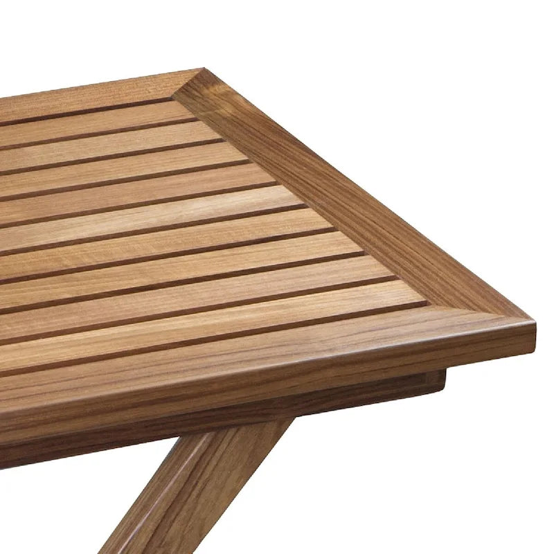 Tavolo Pieghevole a Doghe in Teak