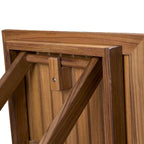 Tavolo Pieghevole a Doghe in Teak