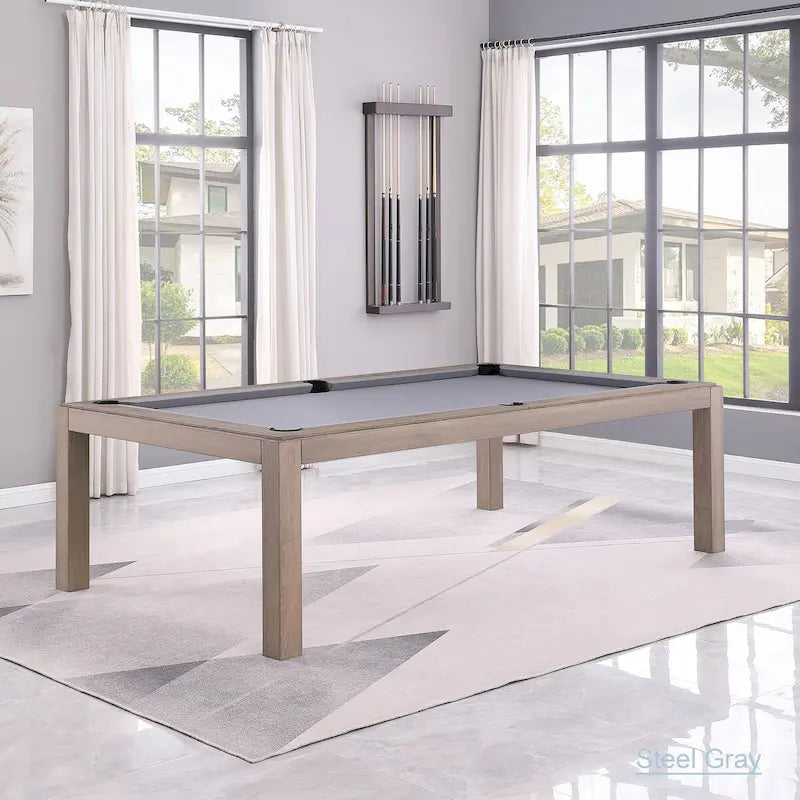 Tavolo da biliardo GreyWash Ash 7ft con piano da pranzo in ardesia