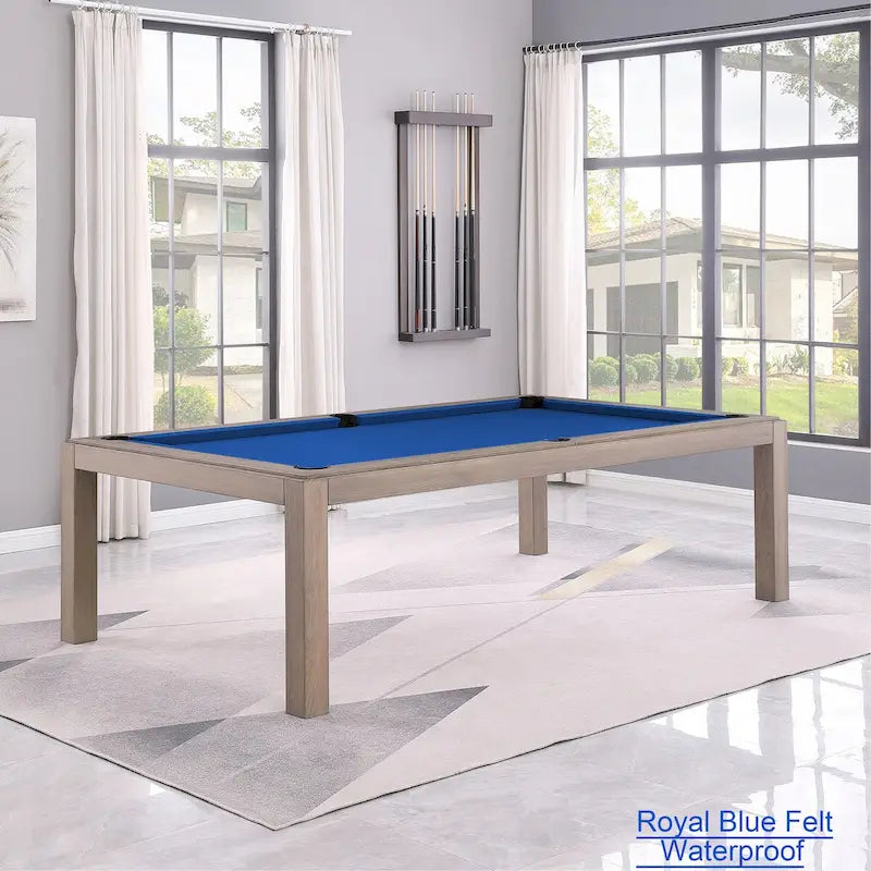 Tavolo da biliardo GreyWash Ash 7ft con piano da pranzo in ardesia