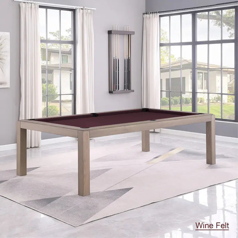Tavolo da biliardo GreyWash Ash 7ft con piano da pranzo in ardesia