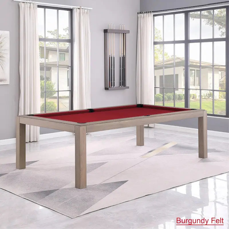 Tavolo da biliardo GreyWash Ash 7ft con piano da pranzo in ardesia