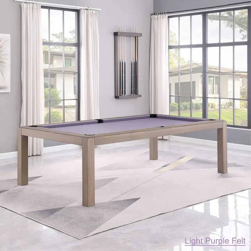 Tavolo da biliardo GreyWash Ash 7ft con piano da pranzo in ardesia