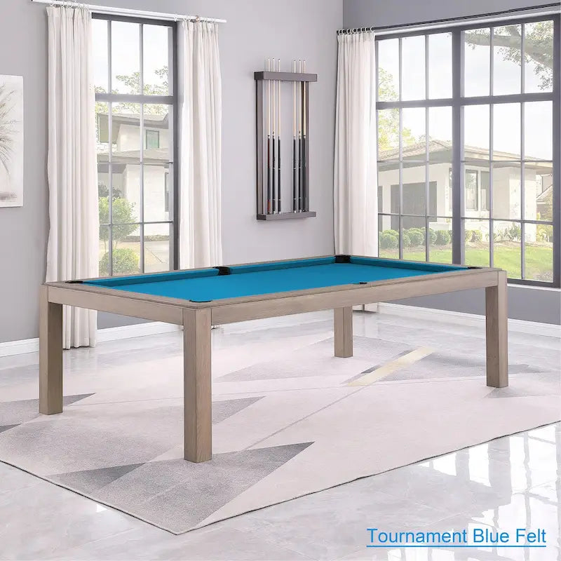 Tavolo da biliardo GreyWash Ash 7ft con piano da pranzo in ardesia