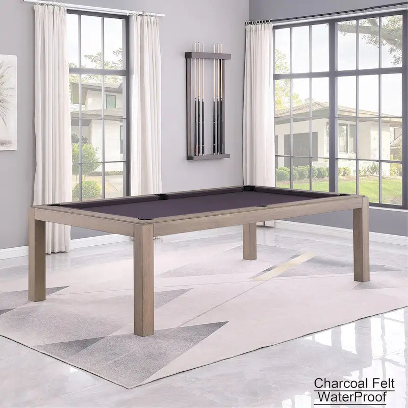 Tavolo da biliardo GreyWash Ash 7ft con piano da pranzo in ardesia