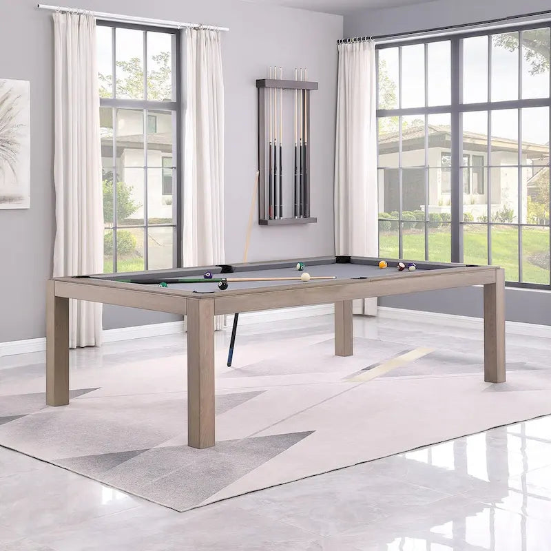 Tavolo da biliardo GreyWash Ash 7ft con piano da pranzo in ardesia