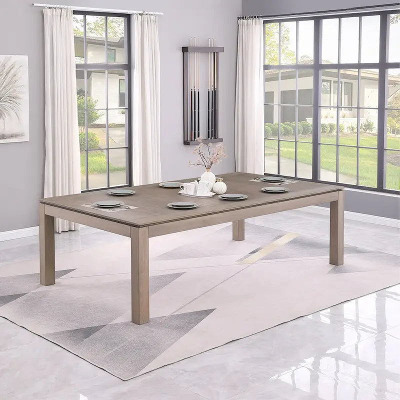 Tavolo da biliardo GreyWash Ash 7ft con piano da pranzo in ardesia