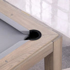 Tavolo da biliardo GreyWash Ash 7ft con piano da pranzo in ardesia