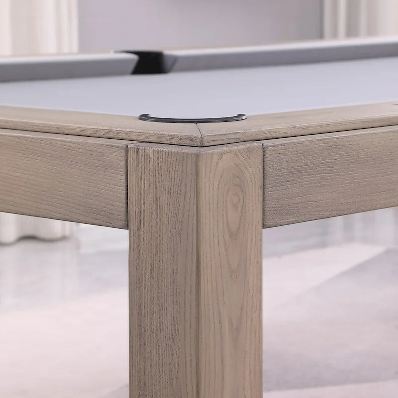 Tavolo da biliardo GreyWash Ash 7ft con piano da pranzo in ardesia
