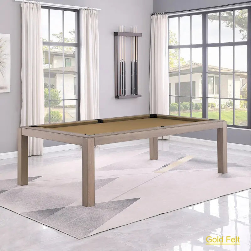 Tavolo da biliardo GreyWash Ash 7ft con piano da pranzo in ardesia