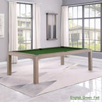 Tavolo da biliardo GreyWash Ash 7ft con piano da pranzo in ardesia