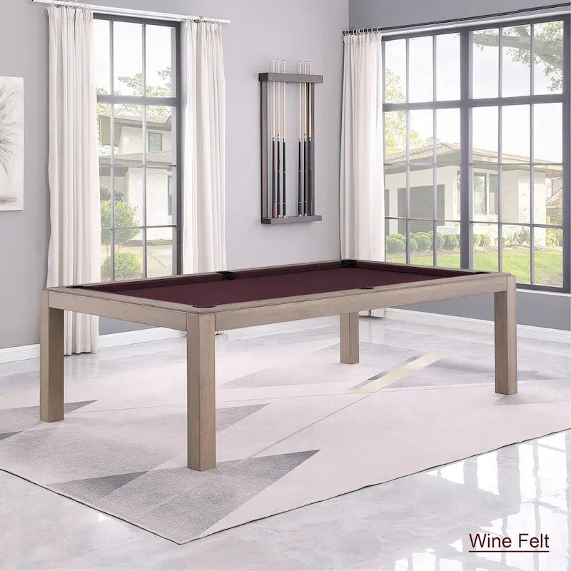 Tavolo da biliardo GreyWash Ash 7ft con piano da pranzo in ardesia