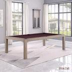 Tavolo da biliardo GreyWash Ash 7ft con piano da pranzo in ardesia