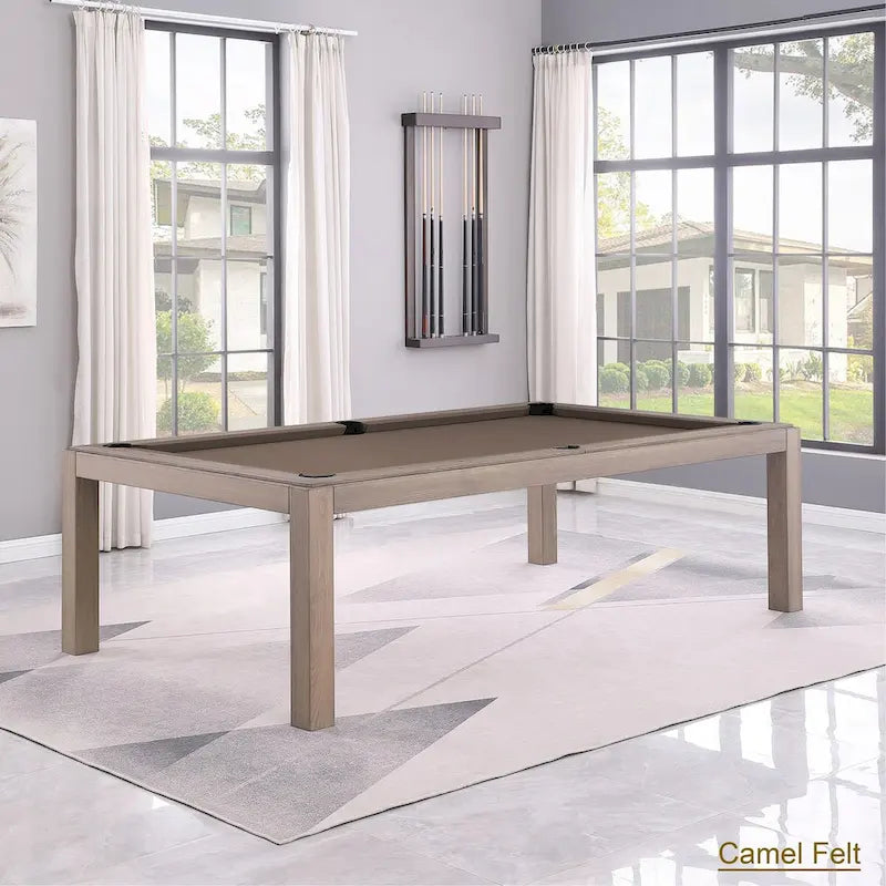 Tavolo da biliardo GreyWash Ash 7ft con piano da pranzo in ardesia