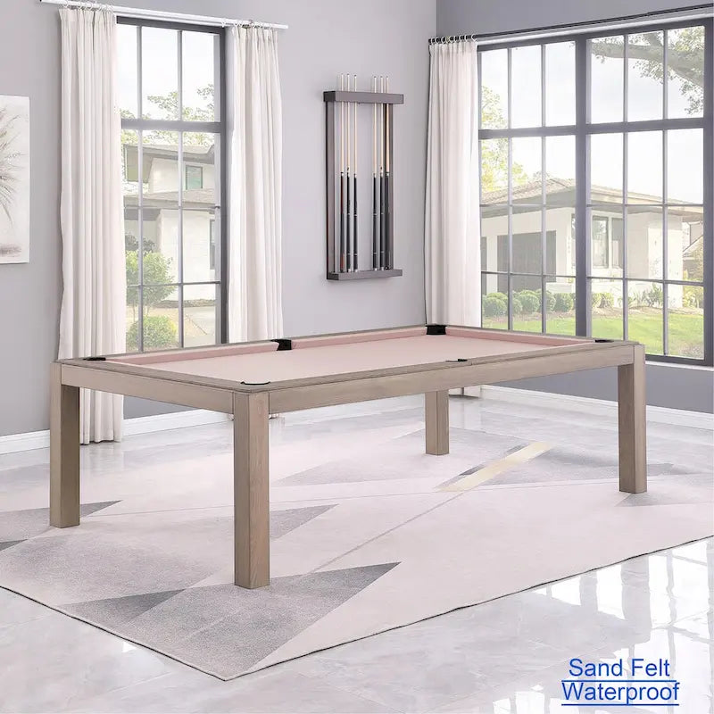 Tavolo da biliardo GreyWash Ash 7ft con piano da pranzo in ardesia