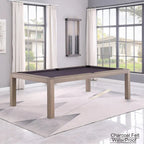 Tavolo da biliardo GreyWash Ash 7ft con piano da pranzo in ardesia