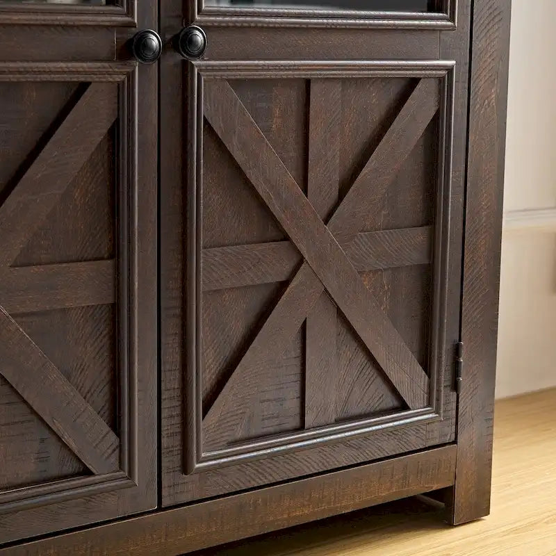Credenza grande a buffet con mobile bar e cantinetta vini