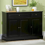 Credenza moderna da cucina con 2 cassetti e ripiani regolabili