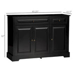 Credenza moderna da cucina con 2 cassetti e ripiani regolabili