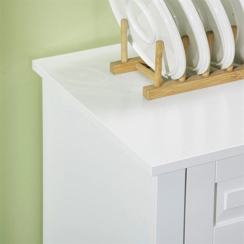 Credenza moderna da cucina con 2 cassetti e ripiani regolabili