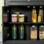 Credenza moderna da cucina con 2 cassetti e ripiani regolabili