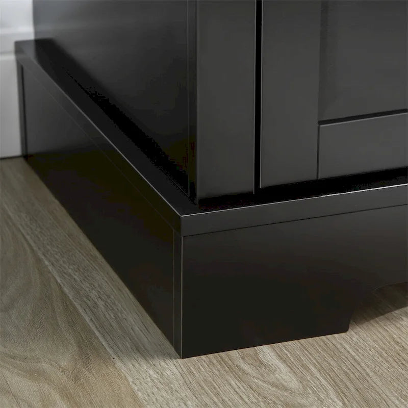 Credenza moderna da cucina con 2 cassetti e ripiani regolabili